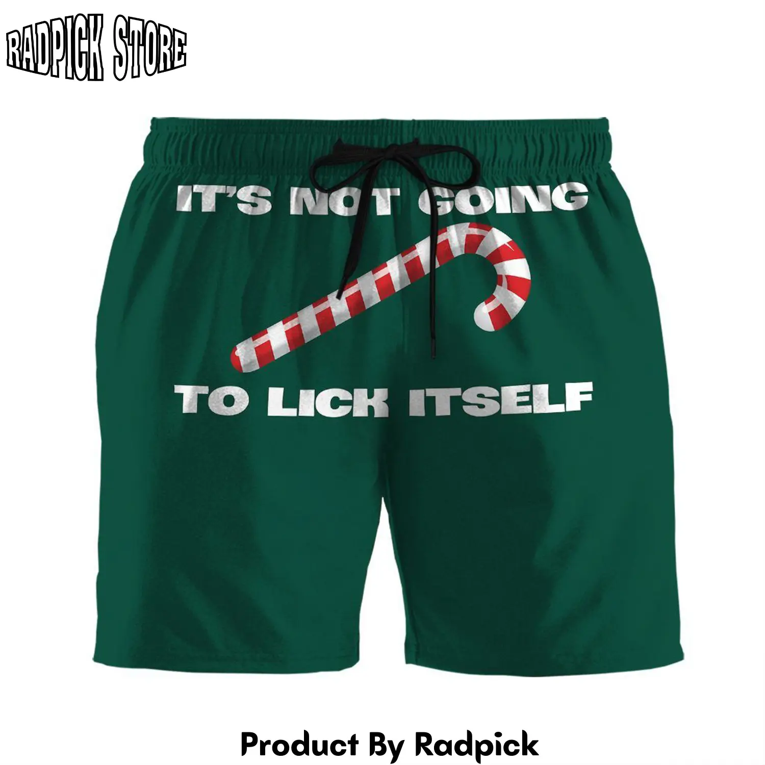 Radpick 3d its not going to lick itself custom beach short swim trunk rp631428